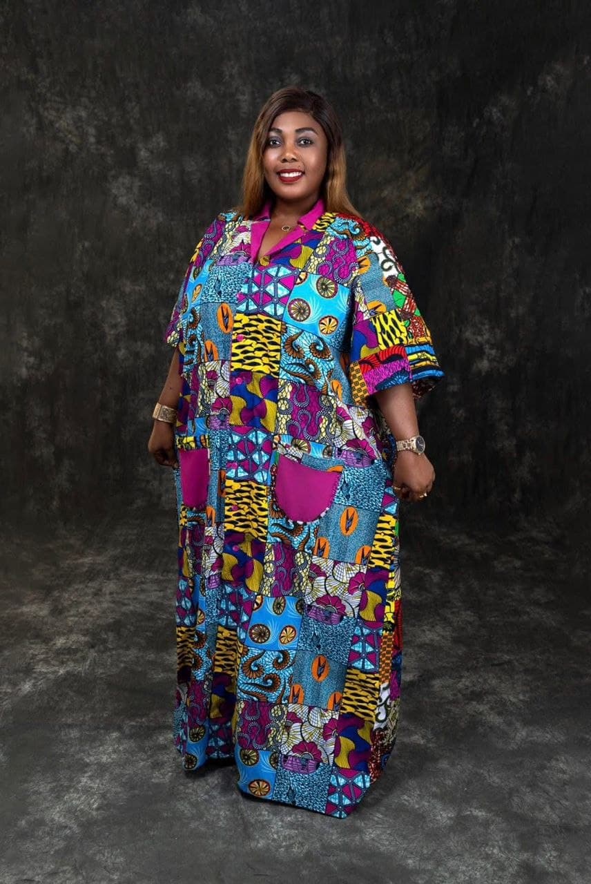 Boubou Manou — Patchwork wax · tons floraux